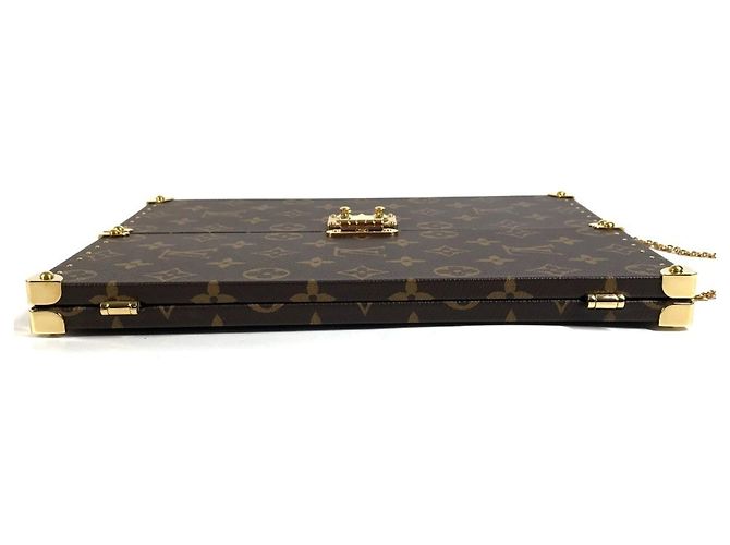 Specchio Baule Monogram Louis Vuitton Home Marrone - vista 5