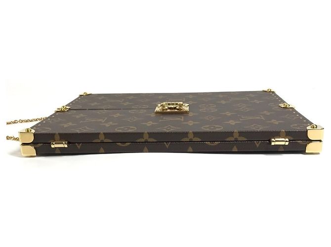 Specchio Baule Monogram Louis Vuitton Home Marrone - vista 6