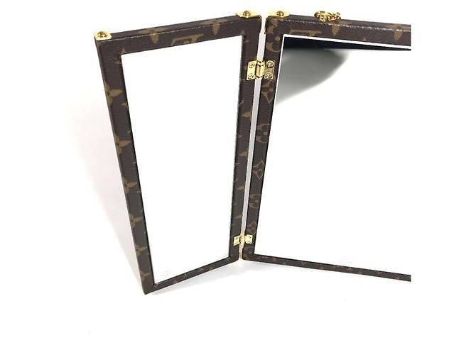 Specchio Baule Monogram Louis Vuitton Home Marrone - vista 9