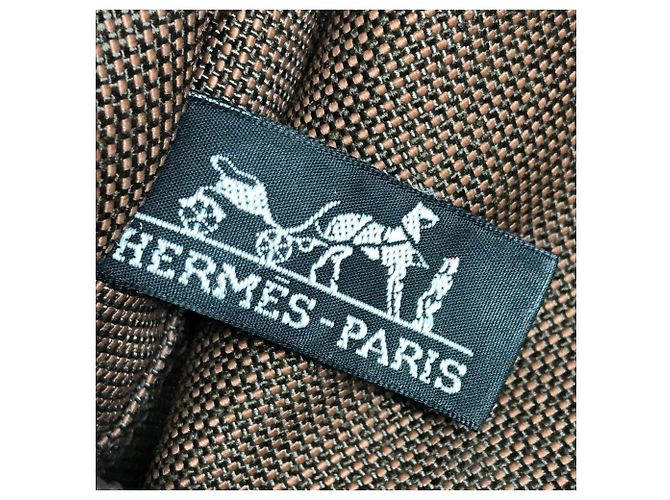 Hermès Borsa Hermes Herline Bassas PM Marrone - vista 13