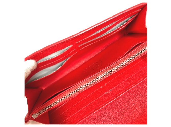 Portafoglio lungo Louis Vuitton Monogram Bianco Rosso - vista 10