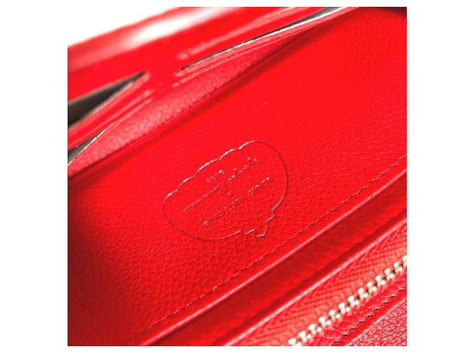 Portafoglio lungo Louis Vuitton Monogram Bianco Rosso - vista 11