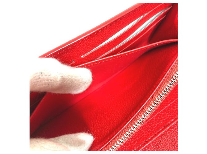 Portafoglio lungo Louis Vuitton Monogram Bianco Rosso - vista 12