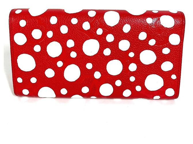 Portafoglio lungo Louis Vuitton Monogram Bianco Rosso - vista 2