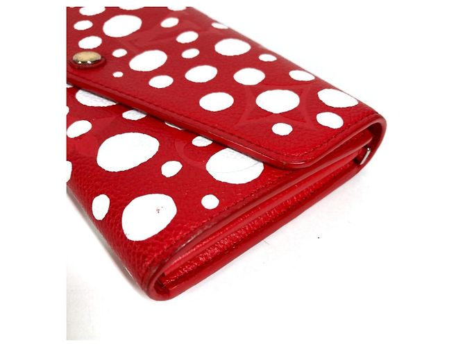 Portafoglio lungo Louis Vuitton Monogram Bianco Rosso - vista 5