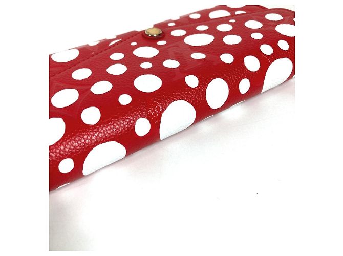 Portafoglio lungo Louis Vuitton Monogram Bianco Rosso - vista 6