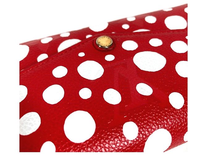 Portafoglio lungo Louis Vuitton Monogram Bianco Rosso - vista 7