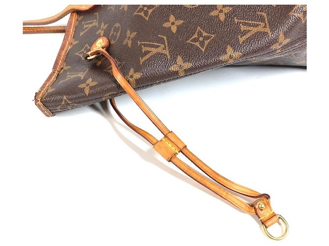 Borsa Tote Louis Vuitton Monogram Neverfull MM Marrone - vista 5