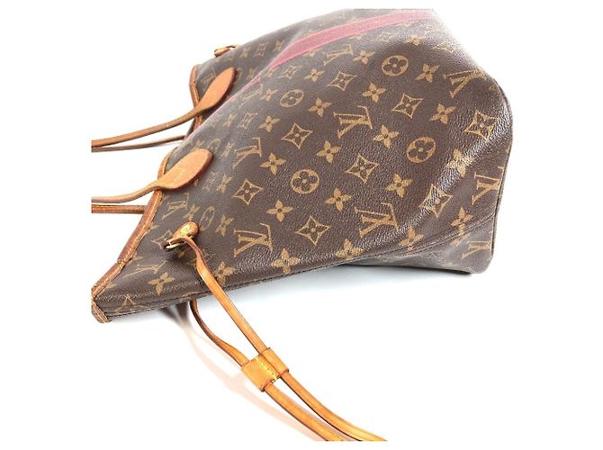 Borsa Tote Louis Vuitton Monogram Neverfull MM Marrone - vista 6