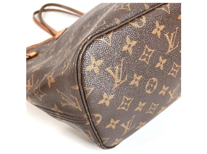 Borsa Tote Louis Vuitton Monogram Neverfull MM Marrone - vista 8