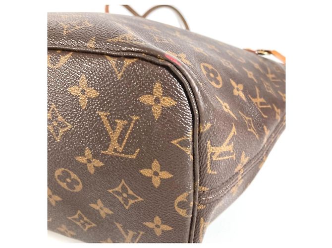 Borsa Tote Louis Vuitton Monogram Neverfull MM Marrone - vista 9