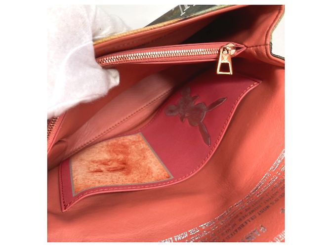 Borsa Louis Vuitton Masters Collection Mona Lisa Double Chain Rosa Multicolore - vista 10