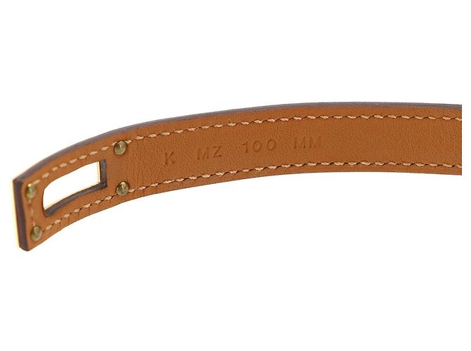 Hermès Bracciale Kelly Double Tour Hermes Taupe - vista 7