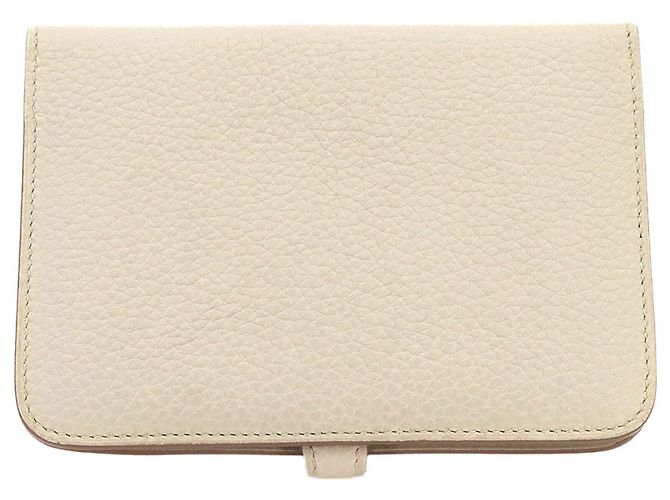 Hermès Cartera compacta de dos pliegues Dogon Hermes Blanco - vista 3
