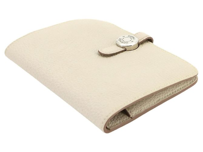 Hermès Cartera compacta de dos pliegues Dogon Hermes Blanco - vista 5