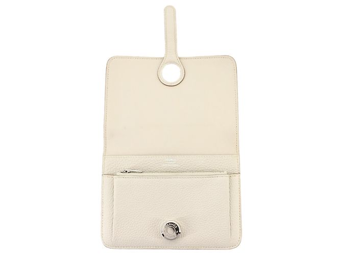Hermès Cartera compacta de dos pliegues Dogon Hermes Blanco - vista 6