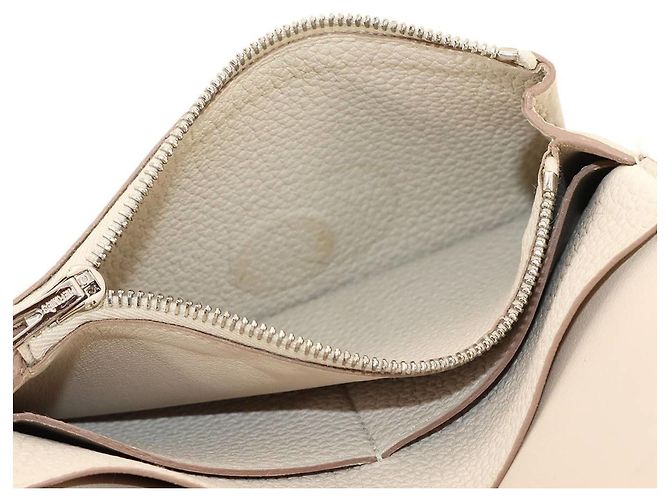 Hermès Cartera compacta de dos pliegues Dogon Hermes Blanco - vista 9