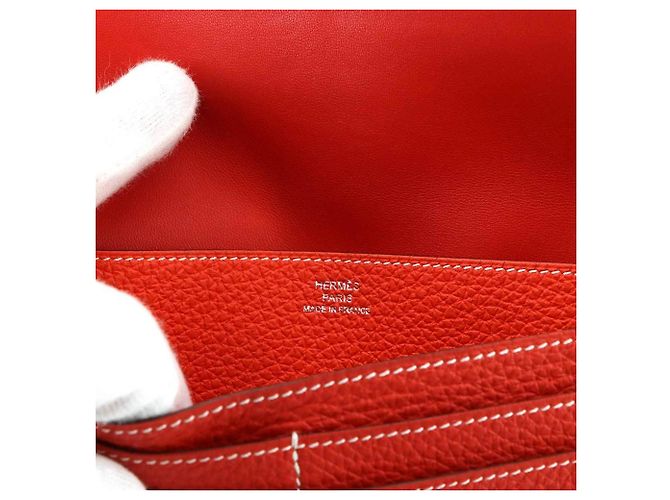 Cartera larga Dogon en piel Togo Hermès - vista 8