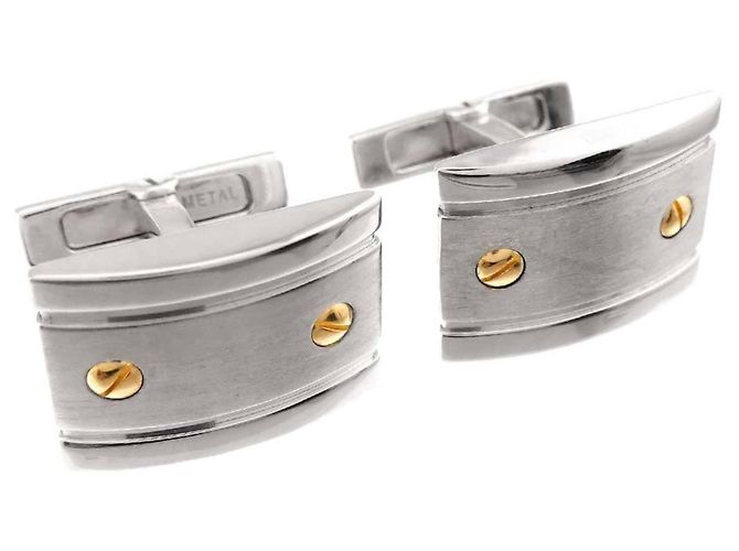 Gemelos Cartier Santos en plata - vista 2
