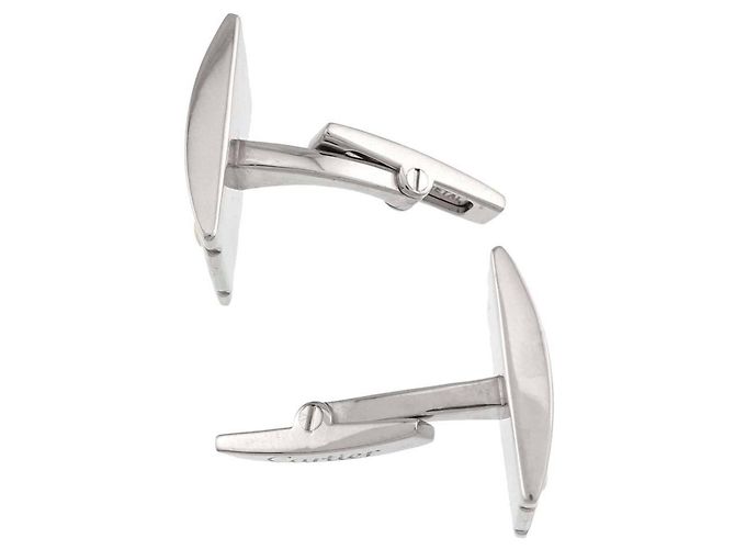 Gemelos Cartier Santos en plata - vista 4
