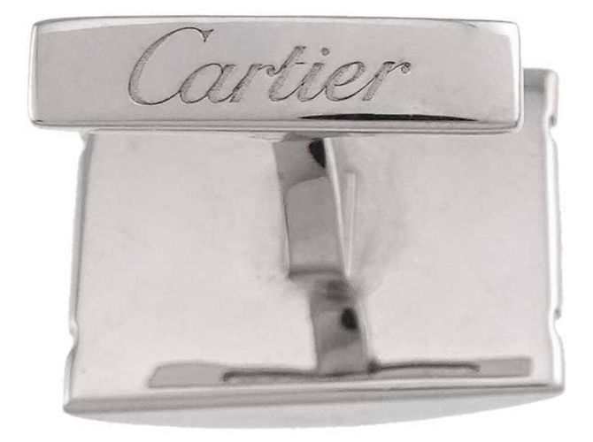 Gemelos Cartier Santos en plata - vista 5