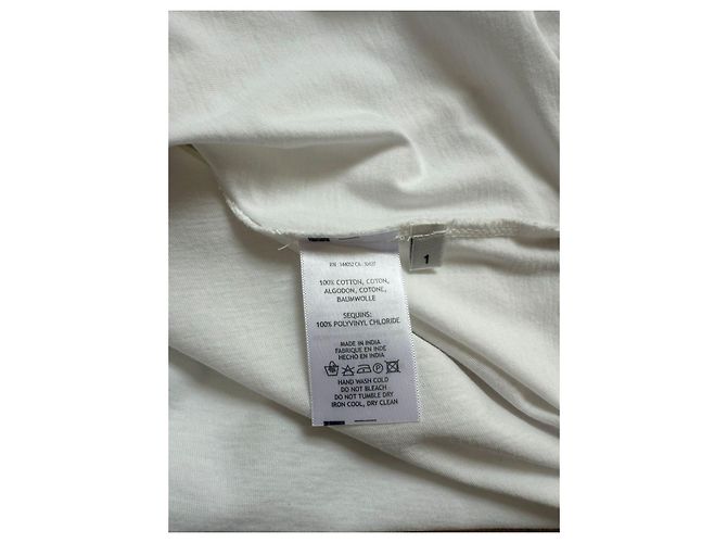 Essentiel Antwerp Camiseta Algodón Blanca Corazón Lentejuelas Negro Blanco - vista 3