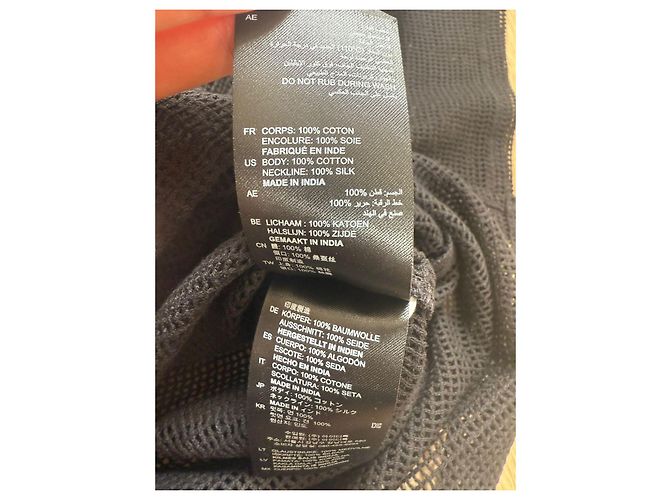 Sandro Top de malla negro bordado serpiente - vista 7