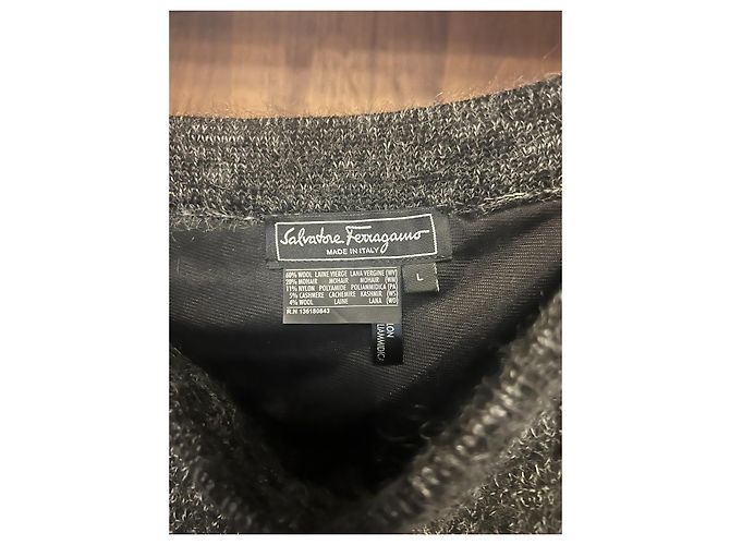 Conjunto de Saia Salvatore Ferragamo - Cinza - vista 5