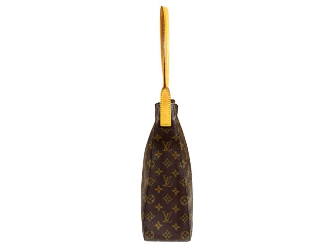 Borsa a Spalla Louis Vuitton Looping GM Monogram Marrone - vista 4