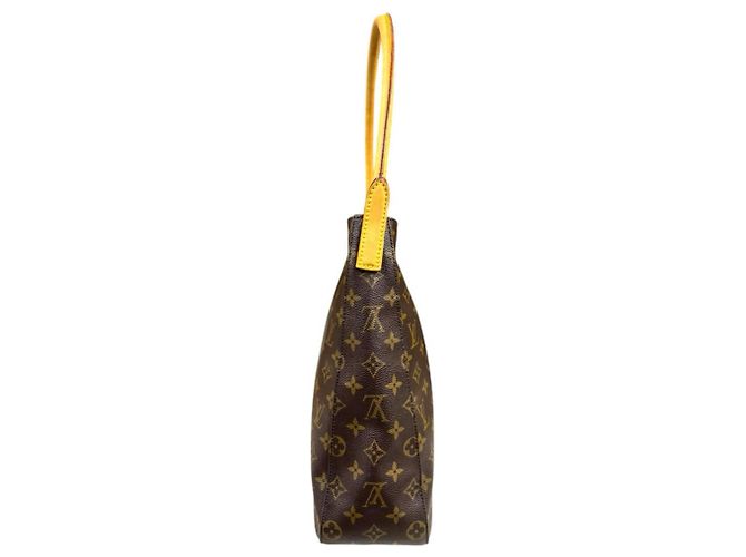 Borsa a Spalla Louis Vuitton Looping GM Monogram Marrone - vista 5