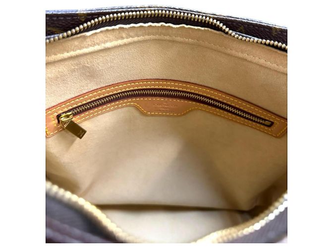 Borsa a Spalla Louis Vuitton Looping GM Monogram Marrone - vista 8