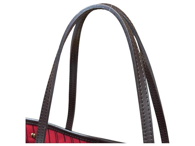 Neverfull Bolsa Tote Louis Vuitton em Canvas Damier Marrom - vista 10