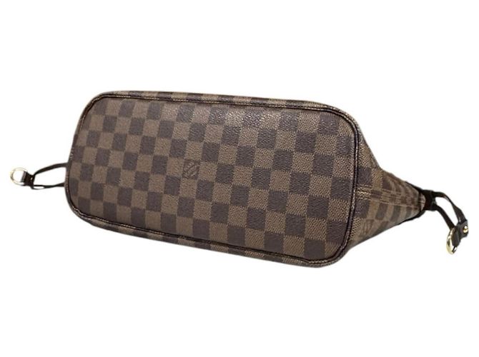 Neverfull Bolsa Tote Louis Vuitton em Canvas Damier Marrom - vista 5