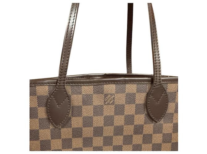 Neverfull Bolsa Tote Louis Vuitton em Canvas Damier Marrom - vista 9
