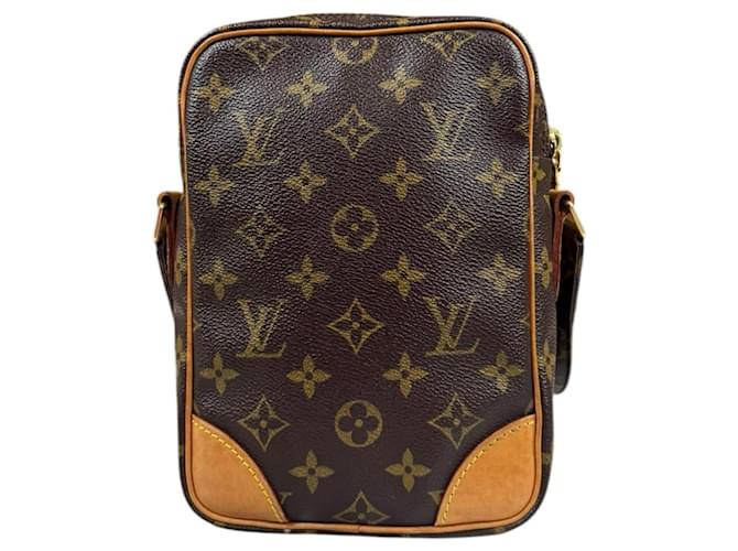 Borsa a tracolla Louis Vuitton Amazon Monogram Marrone - vista 3
