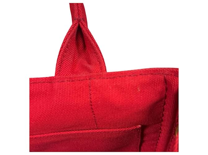 Borsa a tracolla tote Prada Canapa SS Rosso - vista 10