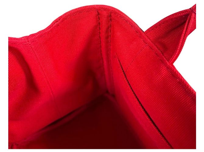 Borsa a tracolla tote Prada Canapa SS Rosso - vista 12