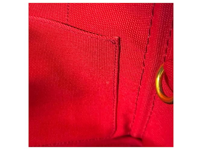 Borsa a tracolla tote Prada Canapa SS Rosso - vista 13