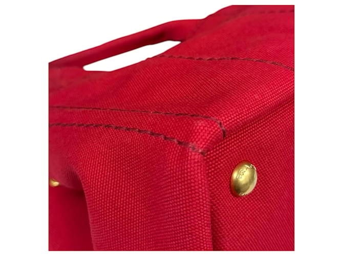 Borsa a tracolla tote Prada Canapa SS Rosso - vista 16