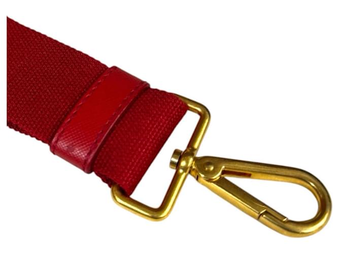 Borsa a tracolla tote Prada Canapa SS Rosso - vista 17