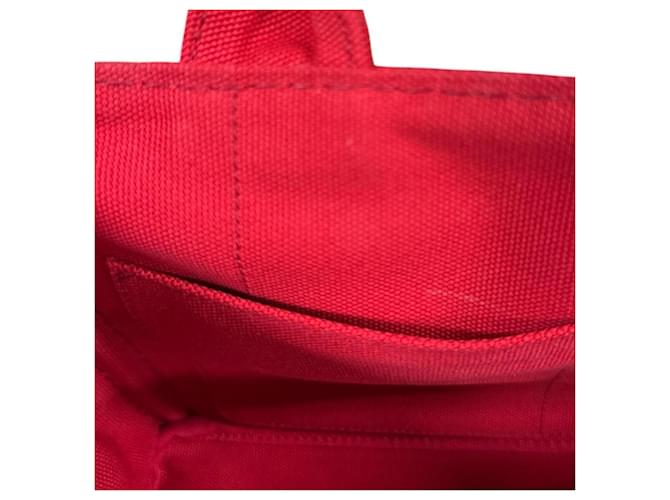 Borsa a tracolla tote Prada Canapa SS Rosso - vista 9