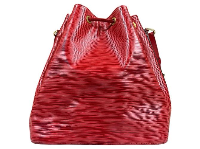 Noe Borsa a Spalla Louis Vuitton Petit Noé Epi Rosso - vista 3