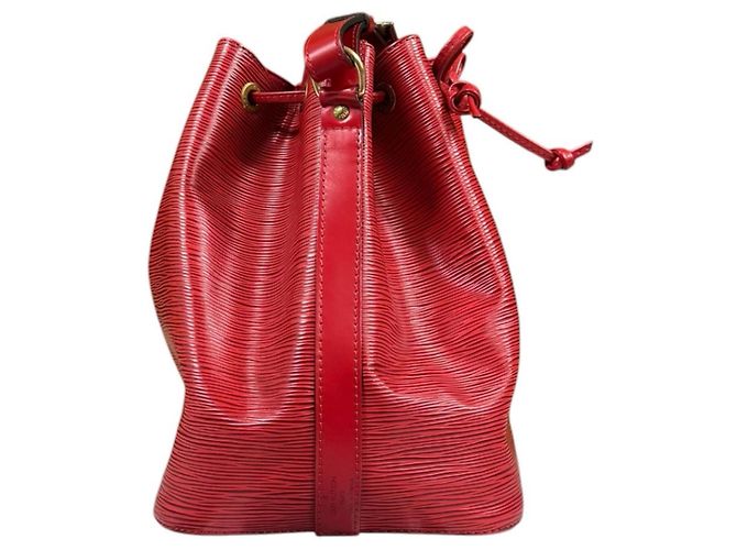 Noe Borsa a Spalla Louis Vuitton Petit Noé Epi Rosso - vista 4
