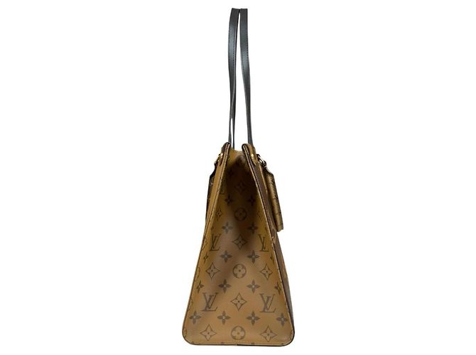Borsa Tote Louis Vuitton OnTheGo MM Monogram Giant Marrone - vista 4