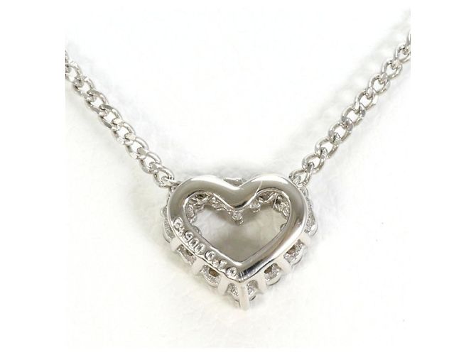 Autre Marque Platinhalskette mit Diamantanhänger - Ansicht 3