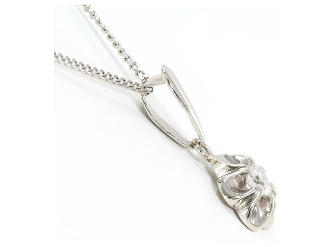 Autre Marque PT850 Platin-Halskette mit Diamant - Ansicht 2