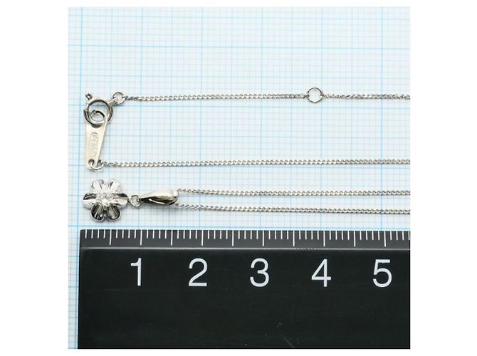 Autre Marque PT850 Platin-Halskette mit Diamant - Ansicht 4