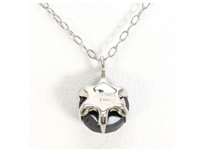 Autre Marque Collana in platino con diamante nero - vista 3