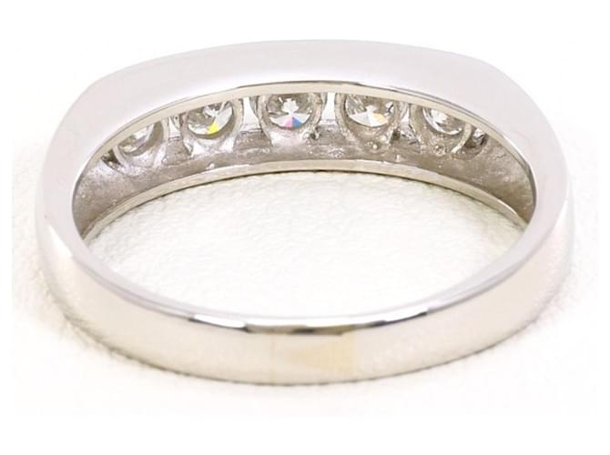 Autre Marque Platinring mit Diamant - Ansicht 4