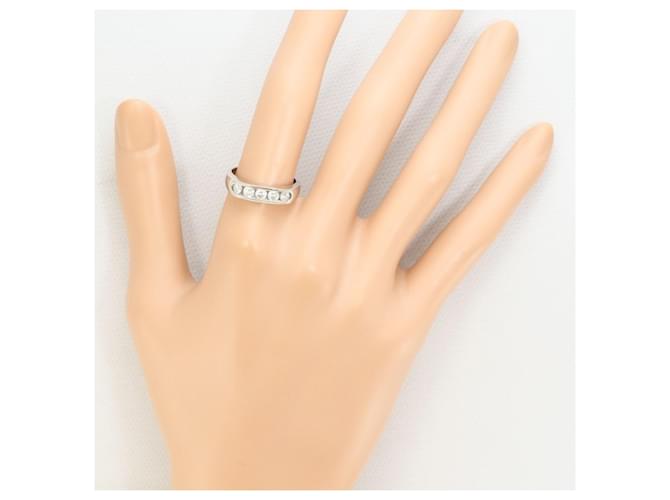 Autre Marque Platinring mit Diamant - Ansicht 7